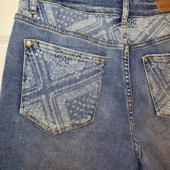 Judy Blue Only Good Bandana Shorts Sz M - Picture 6 of 9